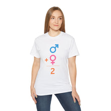 Load image into Gallery viewer, Male + Female = 2. Unisex Ultra Cotton Tee