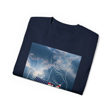 Load image into Gallery viewer, God Holds America in His Hands. Unisex Ultra Cotton Tee