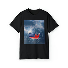 Load image into Gallery viewer, God Holds America in His Hands. Unisex Ultra Cotton Tee