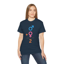 Load image into Gallery viewer, Male + Female = 2. Unisex Ultra Cotton Tee