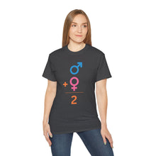 Load image into Gallery viewer, Male + Female = 2. Unisex Ultra Cotton Tee