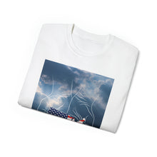 Load image into Gallery viewer, God Holds America in His Hands. Unisex Ultra Cotton Tee