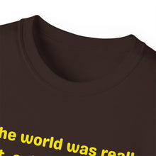 Load image into Gallery viewer, Flat Earth Cat Pusher. Unisex Ultra Cotton Tee