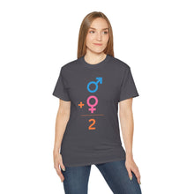 Load image into Gallery viewer, Male + Female = 2. Unisex Ultra Cotton Tee