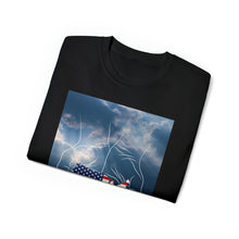 Load image into Gallery viewer, God Holds America in His Hands. Unisex Ultra Cotton Tee