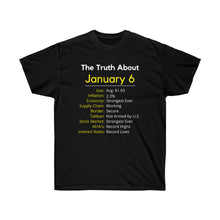 Load image into Gallery viewer, The Truth about Jan. 6 - Unisex Ultra Cotton Tee