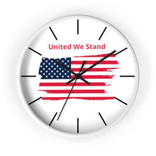 Load image into Gallery viewer, "United We Stand" Tattered Flag Wall clock