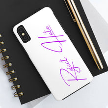Load image into Gallery viewer, Reject Hate. Purple. Case Mate Tough Phone Cases