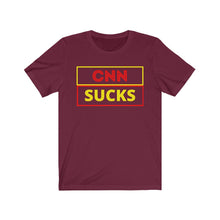 Load image into Gallery viewer, The Press. Politics. Media. "CNN Sucks." Unisex Jersey Short Sleeve Tee - GRW Designs