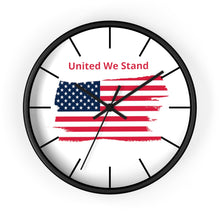 Load image into Gallery viewer, "United We Stand" Tattered Flag Wall clock