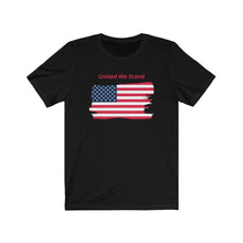 Load image into Gallery viewer, "United We Stand" Tattered Flag Unisex Jersey Short Sleeve Tee