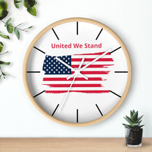 Load image into Gallery viewer, "United We Stand" Tattered Flag Wall clock