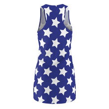 Load image into Gallery viewer, Stars Dress. Women's Cut & Sew Racerback Dress