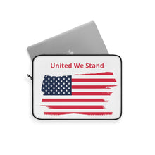 Load image into Gallery viewer, "United We Stand" Tattered Flag Laptop Sleeve