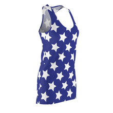 Load image into Gallery viewer, Stars Dress. Women's Cut & Sew Racerback Dress
