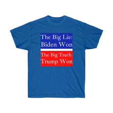 Load image into Gallery viewer, The Big Lie: Biden Won. - Unisex Ultra Cotton Tee