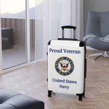 Load image into Gallery viewer, Proud Veteran - U.S. Navy - Suitcases