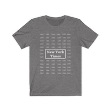 Load image into Gallery viewer, Media. Lies. New York Times. Unisex Jersey Short Sleeve Tee - GRW Designs