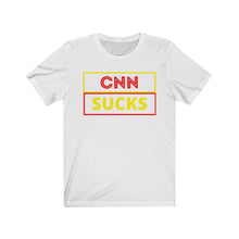 Load image into Gallery viewer, The Press. Politics. Media. "CNN Sucks." Unisex Jersey Short Sleeve Tee - GRW Designs