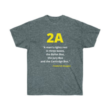 Load image into Gallery viewer, Frederick Douglas Quote: 3 Boxes - Unisex Ultra Cotton Tee