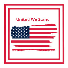 Load image into Gallery viewer, "United We Stand." Tattered Flag Design. QUEEN SIZE ONLY. Microfiber Duvet Cover