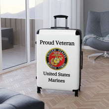Load image into Gallery viewer, Proud Veteran - U.S. Marines - Suitcases
