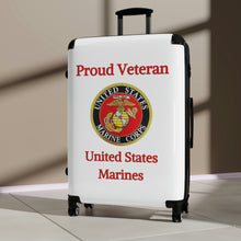 Load image into Gallery viewer, Proud Veteran - U.S. Marines - Suitcases
