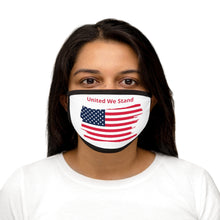 Load image into Gallery viewer, "United We Stand" Tattered Flag Mixed-Fabric Face Mask