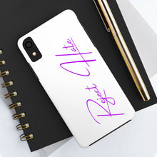 Load image into Gallery viewer, Reject Hate. Purple. Case Mate Tough Phone Cases