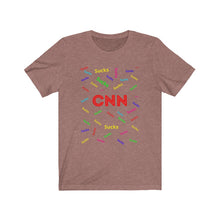 Load image into Gallery viewer, Media. Politics. "CNN Sucks."Unisex Jersey Short Sleeve Tee - GRW Designs