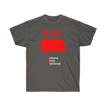 Load image into Gallery viewer, Kansas - R.E.D. = Remove Every Democrat - Unisex Ultra Cotton Tee
