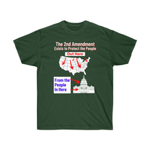 Load image into Gallery viewer, 2nd Amendment protects the people from the Gov't. - Unisex Ultra Cotton Tee