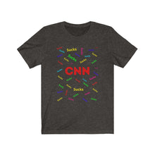 Load image into Gallery viewer, Media. Politics. "CNN Sucks."Unisex Jersey Short Sleeve Tee - GRW Designs