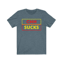Load image into Gallery viewer, The Press. Politics. Media. "CNN Sucks." Unisex Jersey Short Sleeve Tee - GRW Designs