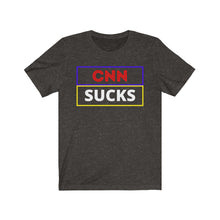 Load image into Gallery viewer, The Media. CNN. Politics. " CNN Sucks." Unisex Jersey Short Sleeve Tee - GRW Designs