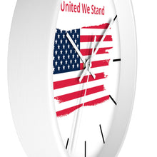 Load image into Gallery viewer, "United We Stand" Tattered Flag Wall clock