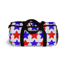 Load image into Gallery viewer, "Red and Blue Stars. Patriotic." Duffel Bag