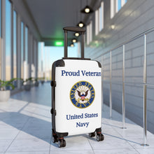 Load image into Gallery viewer, Proud Veteran - U.S. Navy - Suitcases