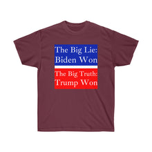 Load image into Gallery viewer, The Big Lie: Biden Won. - Unisex Ultra Cotton Tee