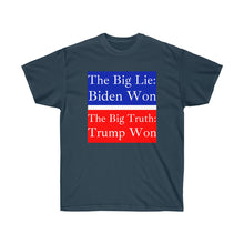Load image into Gallery viewer, The Big Lie: Biden Won. - Unisex Ultra Cotton Tee