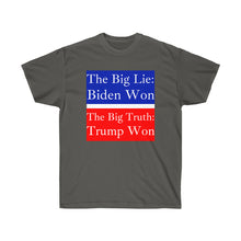 Load image into Gallery viewer, The Big Lie: Biden Won. - Unisex Ultra Cotton Tee