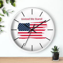 Load image into Gallery viewer, "United We Stand" Tattered Flag Wall clock