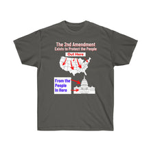 Load image into Gallery viewer, 2nd Amendment protects the people from the Gov't. - Unisex Ultra Cotton Tee