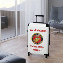 Load image into Gallery viewer, Proud Veteran - U.S. Marines - Suitcases