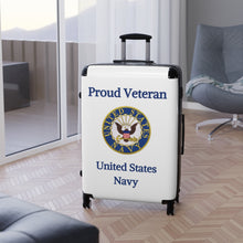 Load image into Gallery viewer, Proud Veteran - U.S. Navy - Suitcases