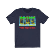Load image into Gallery viewer, Democrats. Washington D.C.. Congress. "Drain the Swamp. Vote Republican." Unisex Jersey Short Sleeve Tee