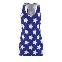Load image into Gallery viewer, Stars Dress. Women's Cut & Sew Racerback Dress