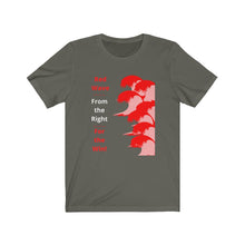 Load image into Gallery viewer, Election and Voting. "Red Wave From The Right For the Win." Unisex Jersey Short Sleeve Tee