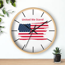 Load image into Gallery viewer, "United We Stand" Tattered Flag Wall clock