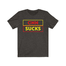 Load image into Gallery viewer, The Press. Politics. Media. "CNN Sucks." Unisex Jersey Short Sleeve Tee - GRW Designs